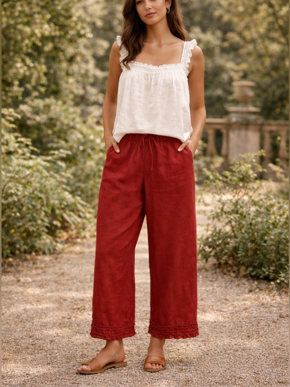 100% Linen Pants - Brand New with Tags